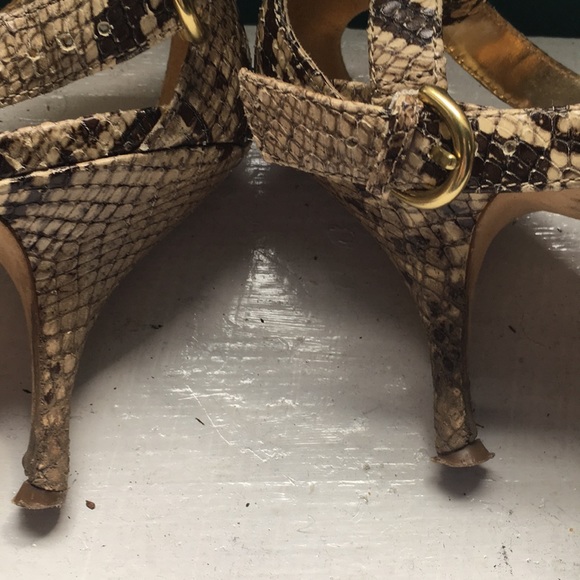 Coach Hayden Snakeskin Heel Sandal - Picture 8 of 8